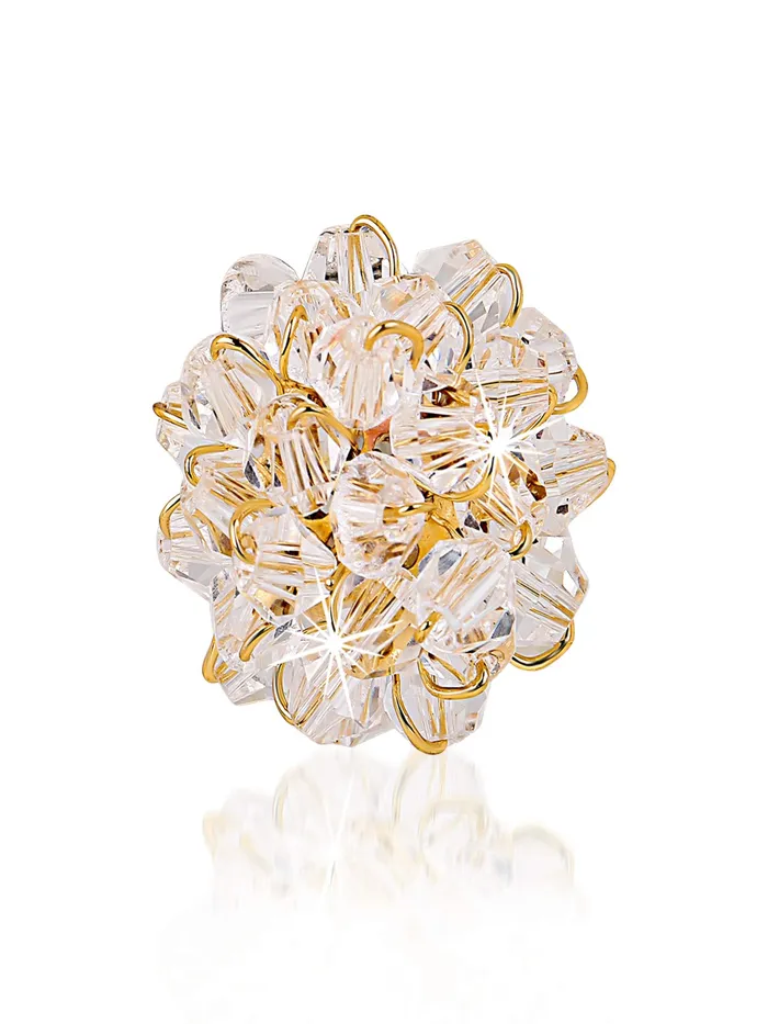 Yellow Chimes Latest Collection Sparkling Crystal Bunch Stud Earrings For Women and Girls Yellow Chimes Necklaces