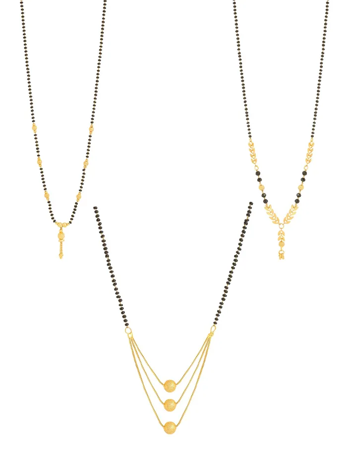 Yellow Chimes Mangalsutra for Women Combo of 3 Pcs Gold Plated Black Beads Mangal Sutra Pendant Necklace for Women and Girls Yellow Chimes Earrings Yellow Chimes Mangalsutra for Women Combo of 3 Pcs Gold Plated Black Beads Mangal Sutra Pendant Necklace for Women and Girls Yellow Chimes Earrings