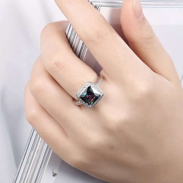 Yellow Chimes Moonlight Crystal Platinum Plated High Stylish Ring for Women Girls Yellow Chimes Rings