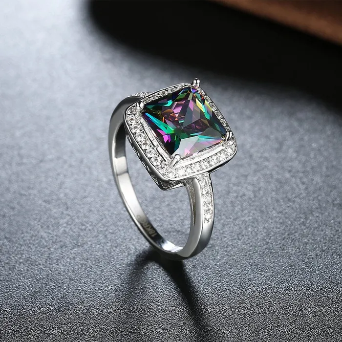 Yellow Chimes Moonlight Crystal Platinum Plated High Stylish Ring for Women Girls Yellow Chimes Rings