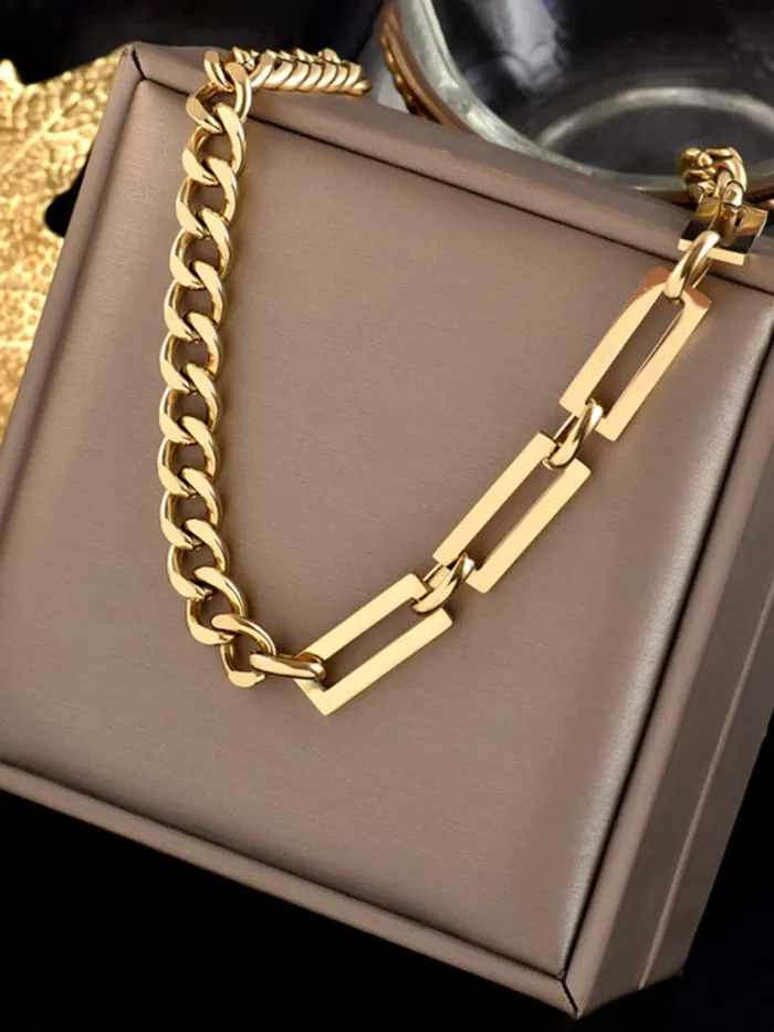 Yellow Chimes Necklace for Women and Girls Choker Chain Necklace for Women Golden Link Chain Choker Necklace for Girls Birthday Gift for girls and women Anniversary Gift for Wife Yellow Chimes Rings