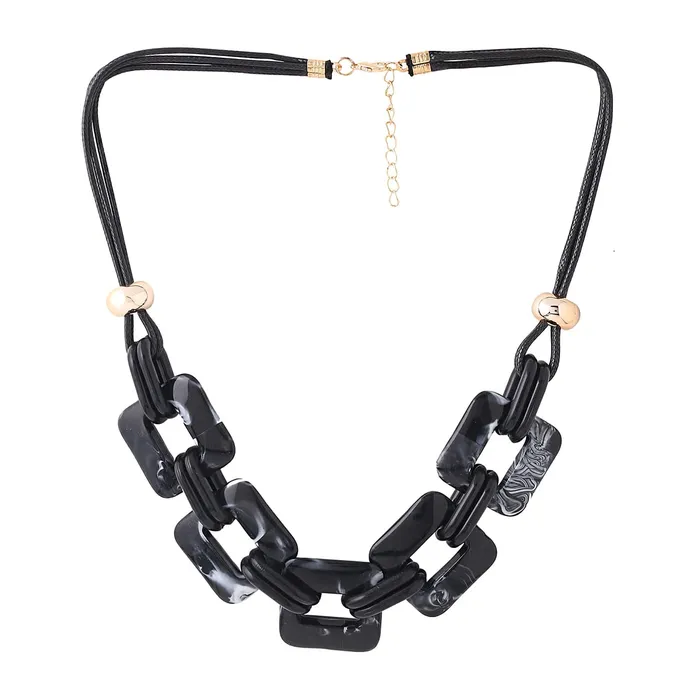 Yellow Chimes Necklace for Women and Girls Fashion Blue Choker Necklace for Women Western Geometric Statement Style Choker Necklace Birthday Gift for Girls Women Anniversary Gift for Wife Yellow Chimes Earrings