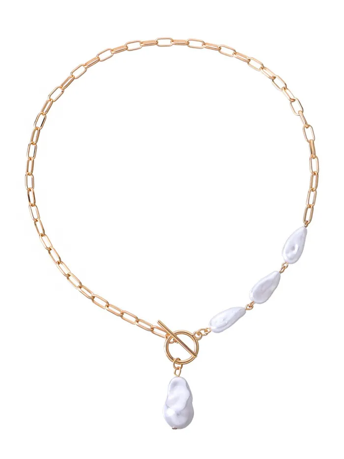 Yellow Chimes Necklace for Women and Girls Pearl Necklace for Women Gold Plated Pearl Necklace for Girls Birthday Gift for girls and women Anniversary Gift for Wife Yellow Chimes Rings