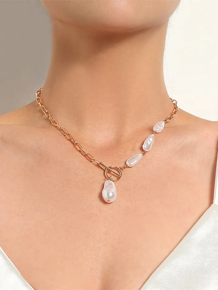 Yellow Chimes Necklace for Women and Girls Pearl Necklace for Women Gold Plated Pearl Necklace for Girls Birthday Gift for girls and women Anniversary Gift for Wife Yellow Chimes Rings