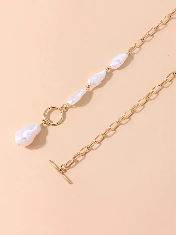 Yellow Chimes Necklace for Women and Girls Pearl Necklace for Women Gold Plated Pearl Necklace for Girls Birthday Gift for girls and women Anniversary Gift for Wife Yellow Chimes Rings