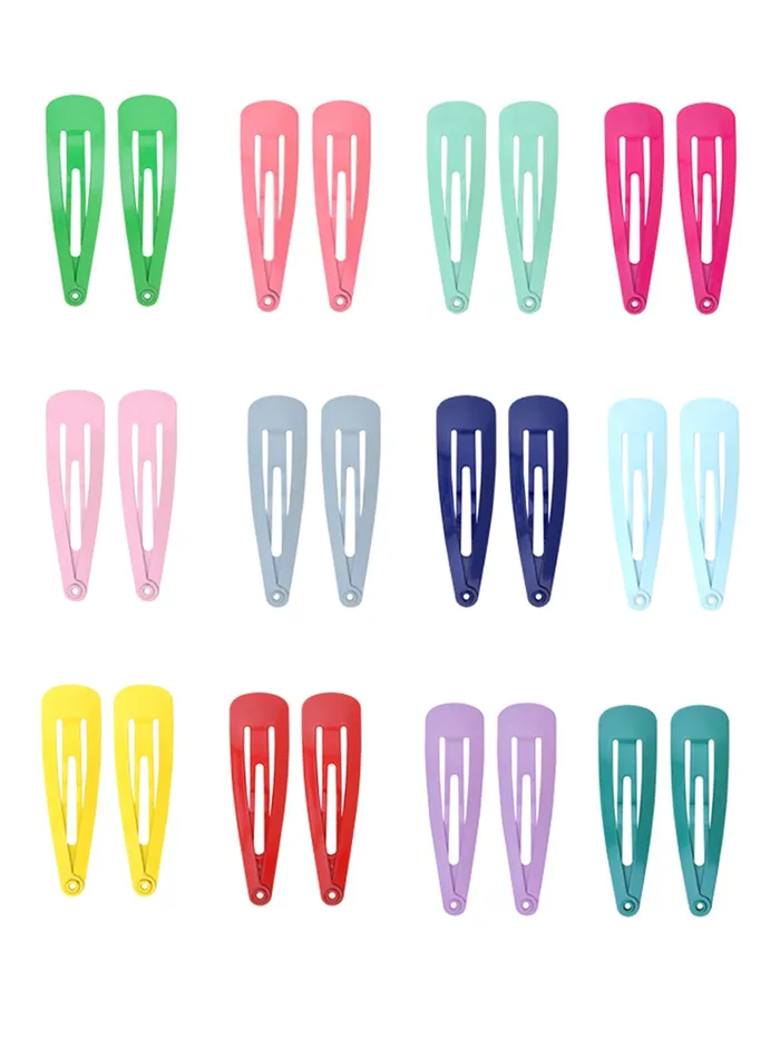 Yellow Chimes Necklaces Melbees by Yellow Chimes Hair Clips for Girls Kids Hair Clip Hair Accessories for Girls Babys 24 Pcs Multicolor Snap Hair Clips Tic Tac Clips Hairclips for kids Baby Teens Toddlers