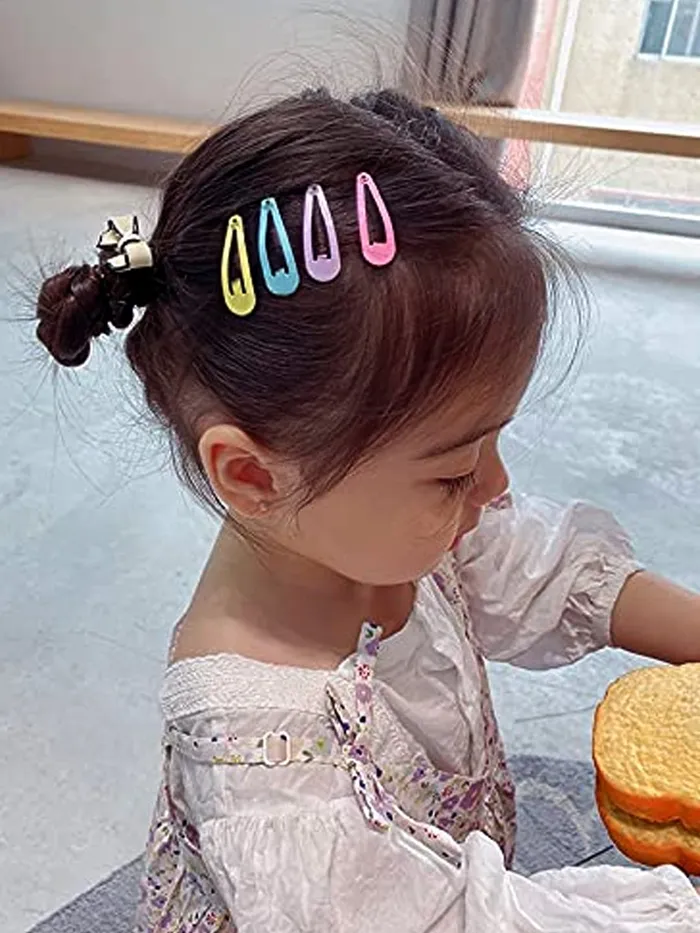 Yellow Chimes Necklaces Melbees by Yellow Chimes Hair Clips for Girls Kids Hair Clip Hair Accessories for Girls Babys 24 Pcs Multicolor Snap Hair Clips Tic Tac Clips Hairclips for kids Baby Teens Toddlers