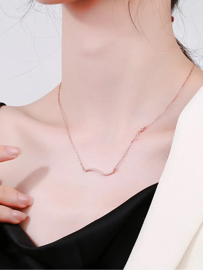 Yellow Chimes Necklaces Raajsi by Yellow Chimes 925 Sterling Silver Pendant for Women Girls Pure Silver Rosegold Pendant Birthday Gift for Girls WomenWith Certificate of Authenticity and 925 Stamp