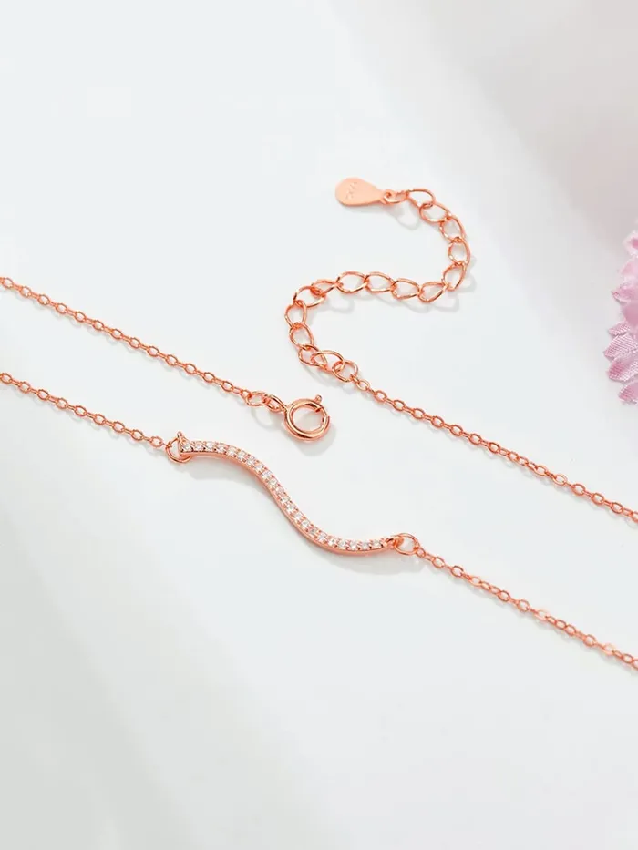 Yellow Chimes Necklaces Raajsi by Yellow Chimes 925 Sterling Silver Pendant for Women Girls Pure Silver Rosegold Pendant Birthday Gift for Girls WomenWith Certificate of Authenticity and 925 Stamp
