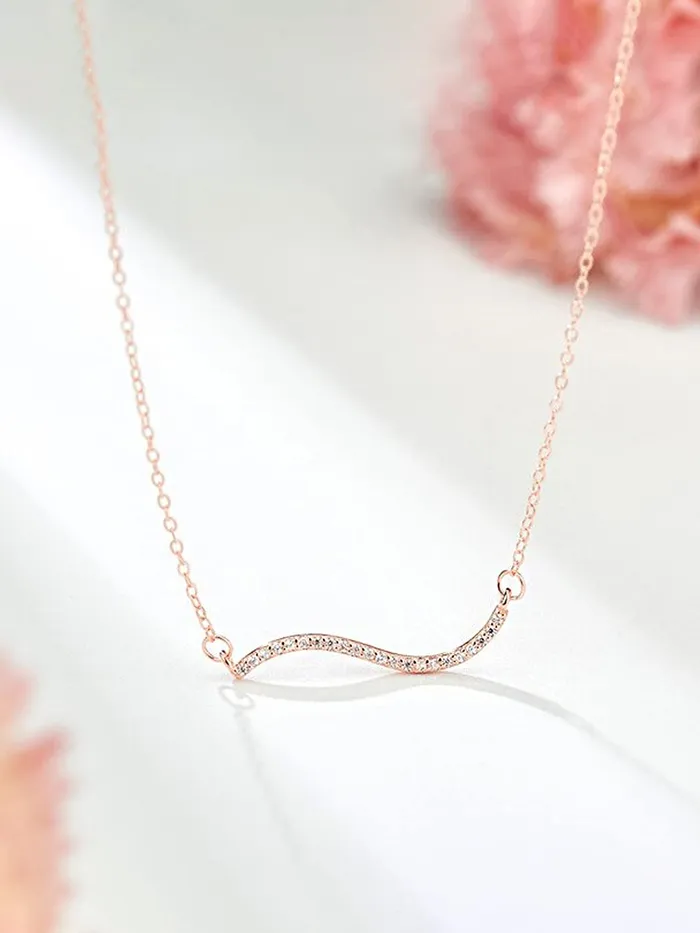 Yellow Chimes Necklaces Raajsi by Yellow Chimes 925 Sterling Silver Pendant for Women Girls Pure Silver Rosegold Pendant Birthday Gift for Girls WomenWith Certificate of Authenticity and 925 Stamp
