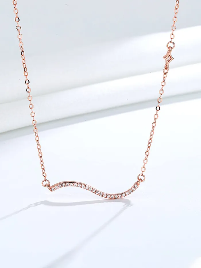Yellow Chimes Necklaces Raajsi by Yellow Chimes 925 Sterling Silver Pendant for Women Girls Pure Silver Rosegold Pendant Birthday Gift for Girls WomenWith Certificate of Authenticity and 925 Stamp