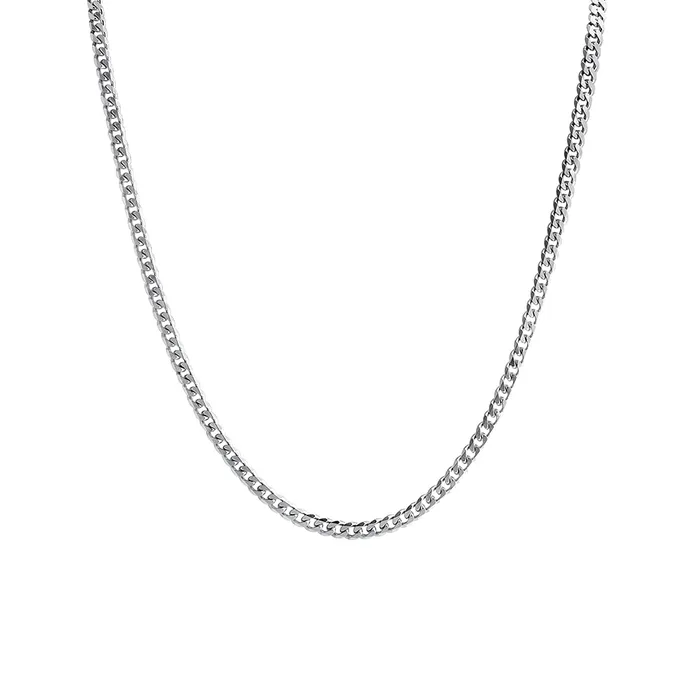 Yellow Chimes Necklaces Yellow Chimes 925 Sterling Silver Hallmark and Certified Purity Silver Curb Chain Necklace for Men and Boys Medium YCSJCH1CURBCHNSL Yellow Chimes Necklaces Yellow Chimes 925 Sterling Silver Hallmark and Certified Purity Silver Curb Chain Necklace for Men and Boys Medium YCSJCH1CURBCHNSL