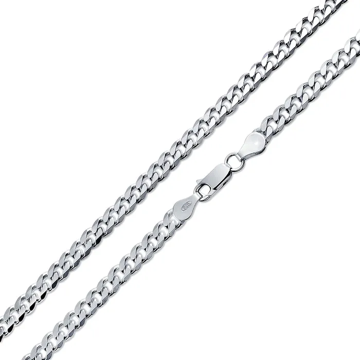 Yellow Chimes Necklaces Yellow Chimes 925 Sterling Silver Hallmark and Certified Purity Silver Curb Chain Necklace for Men and Boys Medium YCSJCH1CURBCHNSL