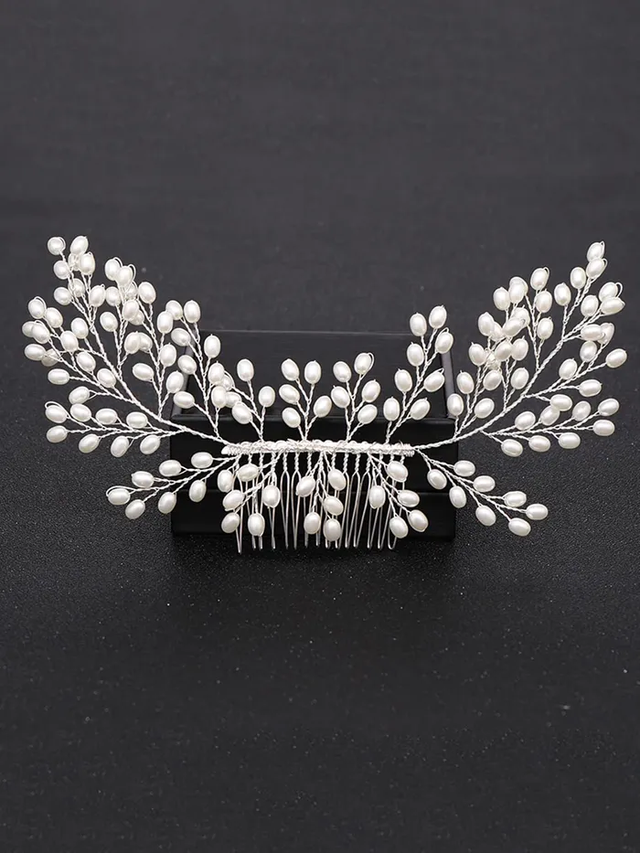 Yellow Chimes Necklaces Yellow Chimes Bridal Comb Pin for Women Hair Vines Wedding Comb Pin Hair ClipSide PinJooda Pin Hair Accessories for Women and Girls