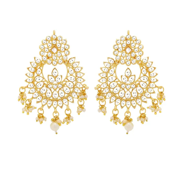 Yellow Chimes Necklaces Yellow Chimes Chandbali Earrings for Women Ethnic Kundan Earrings Gold Plated Pearl Traditional Chand bali Earrings for Women and Girls Yellow Chimes Necklaces Yellow Chimes Chandbali Earrings for Women Ethnic Kundan Earrings Gold Plated Pearl Traditional Chand bali Earrings for Women and Girls