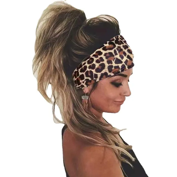 Yellow Chimes Necklaces Yellow Chimes Head Bands for Girls Headbands for Women Cheetah Print Fabric Broad Headband Hair Accessories for Women and Girls