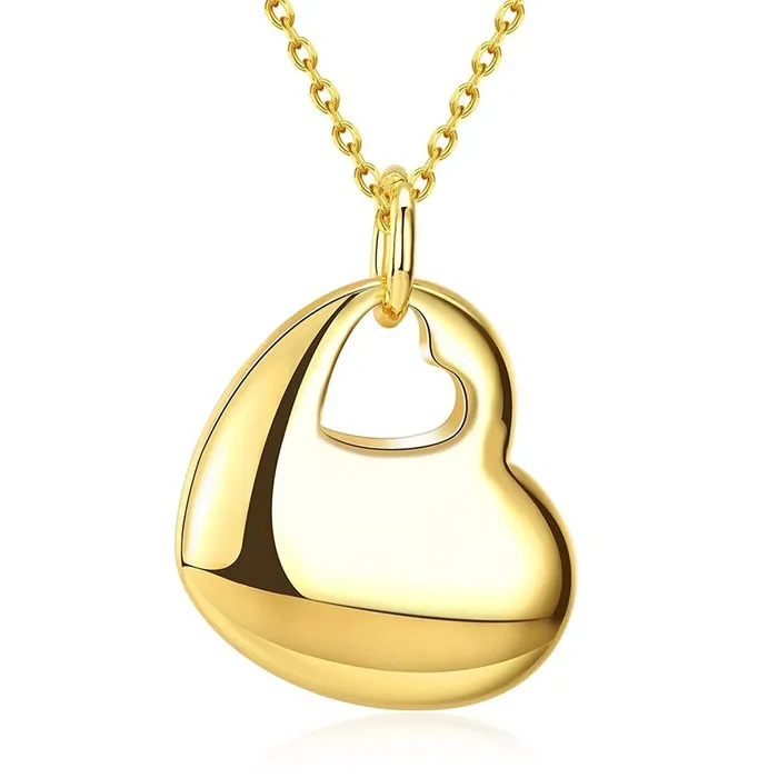 Yellow Chimes Necklaces Yellow Chimes Heart Charm Golden Necklace for Women and Girls Yellow Chimes Necklaces Yellow Chimes Heart Charm Golden Necklace for Women and Girls