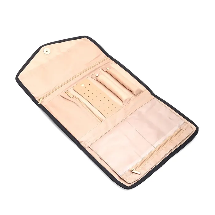 Yellow Chimes Necklaces Yellow Chimes Jewellery Organiser Bag Birthday Gifts for Women Girls Portable Cosmetics Jewelry Organiser Box Travel Jewelry Organizer Bag Foldable Jewelry Case