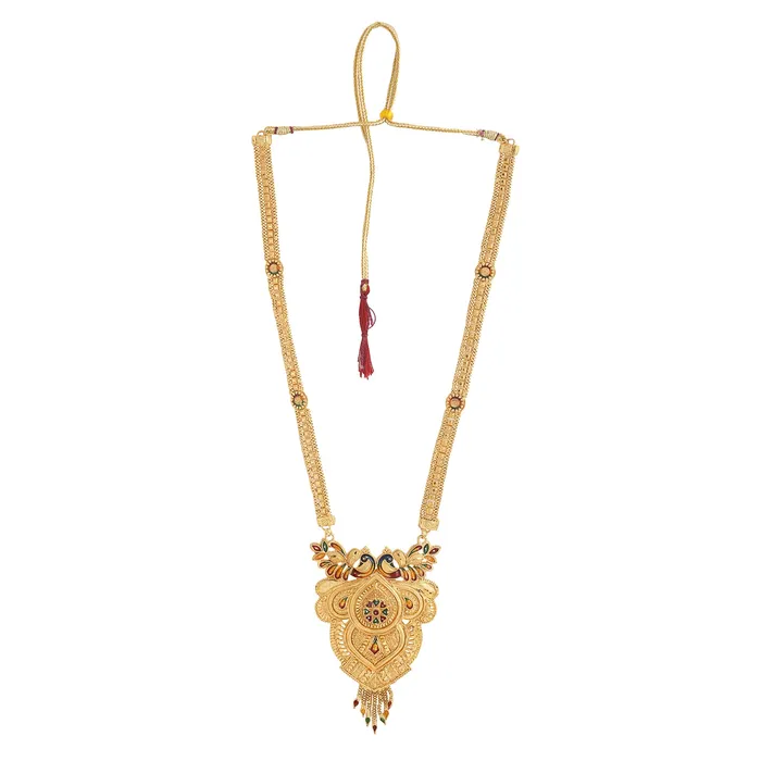 Yellow Chimes Necklaces Yellow Chimes Jewellery Set for Women and Girls Gold Necklace Set for Women Gold Toned Bridal Designed Necklace Set Birthday Gift for girls and women Anniversary Gift for Wife