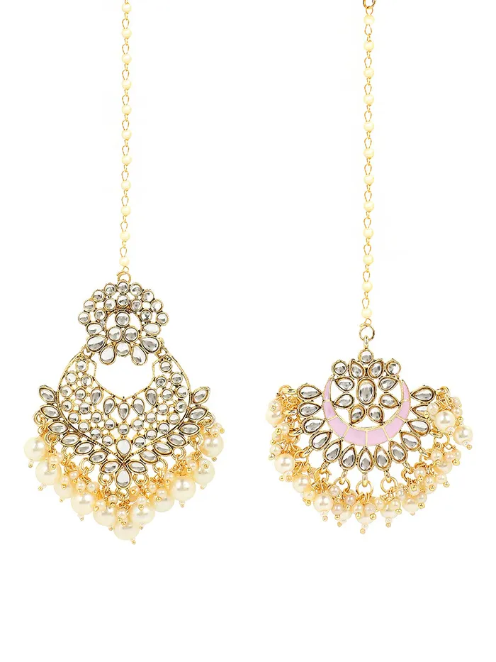 Yellow Chimes Necklaces Yellow Chimes Maang Tikka for Women 2 Pcs Maangtikka Traditional Gold Plated Kundan Mangtika Beads Ethnic Maang Tikka for Women and Girls Yellow Chimes Necklaces Yellow Chimes Maang Tikka for Women 2 Pcs Maangtikka Traditional Gold Plated Kundan Mangtika Beads Ethnic Maang Tikka for Women and Girls