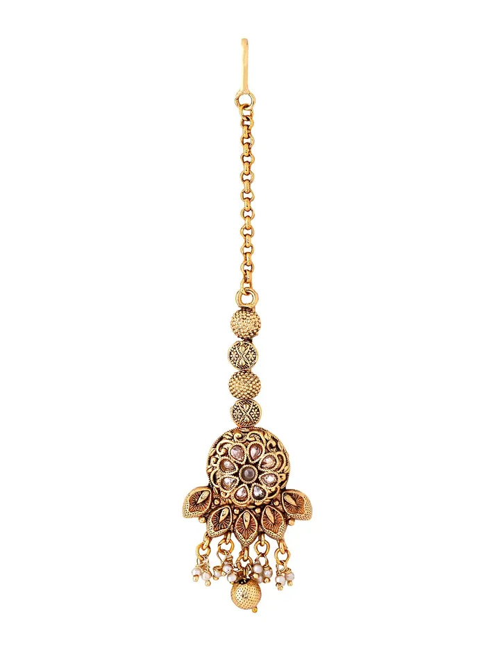 Yellow Chimes Necklaces Yellow Chimes Manng Tikka for Women Gold Toned Crystal Studded Beads Drop Maang Tikka for Women and Girls Yellow Chimes Necklaces Yellow Chimes Manng Tikka for Women Gold Toned Crystal Studded Beads Drop Maang Tikka for Women and Girls