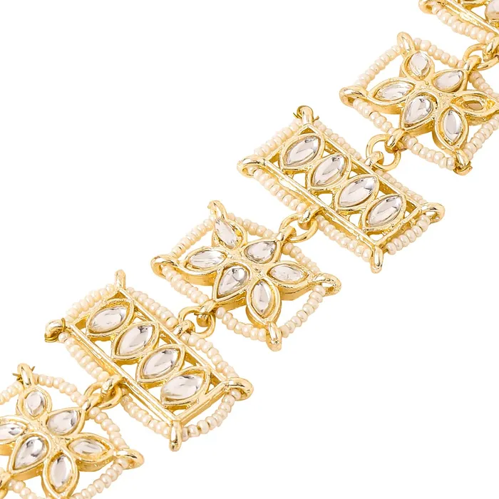 Yellow Chimes Necklaces Yellow Chimes Matha Patti for Women and Girls Matha Patti for Wedding Gold Plated Kundan Head jewellery for women Birthday Gift for girls and women Anniversary Gift for Wife