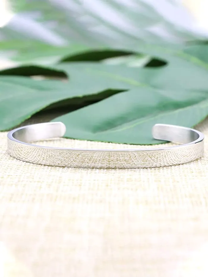 Yellow Chimes Necklaces Yellow Chimes Positive Quote Inspirational Message Engraved Karma Band Stainless Steel Kadaa Bracelet for men