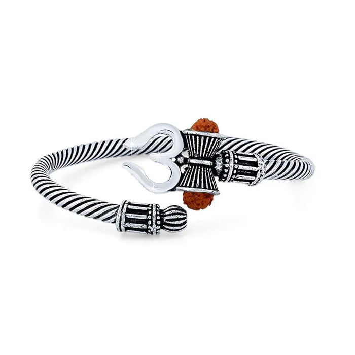 Yellow Chimes Oxidised Bracelet for Men Shiva Trishul Rudraksha Damroo Kada Adjustable Kadaa for Men Women Yellow Chimes Necklaces Yellow Chimes Oxidised Bracelet for Men Shiva Trishul Rudraksha Damroo Kada Adjustable Kadaa for Men Women Yellow Chimes Necklaces