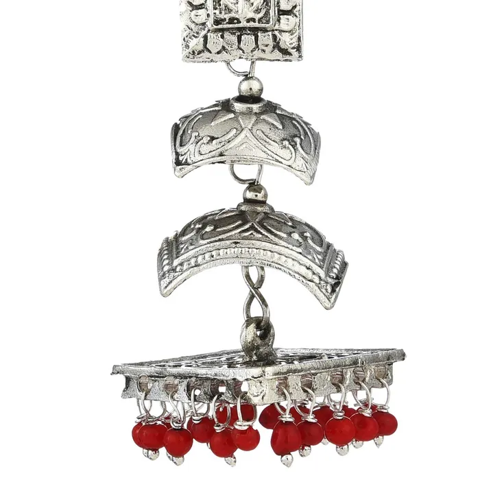 Yellow Chimes Oxidized Silver Traditional Danglers Earrings For Women Girls Yellow Chimes Bracelets