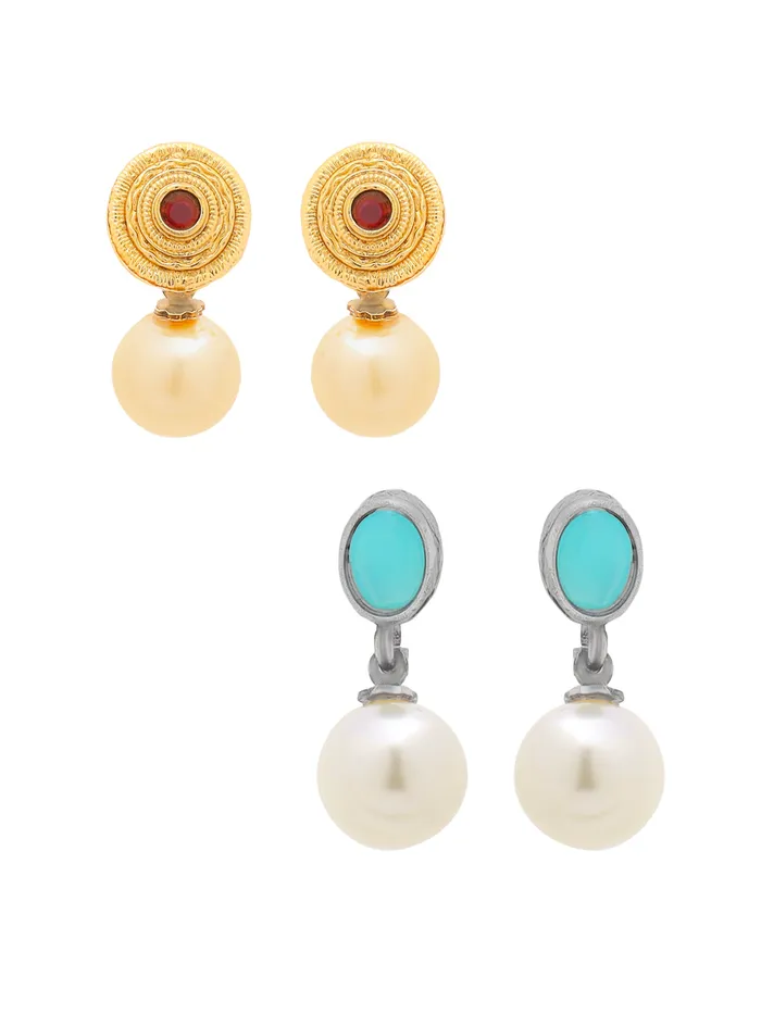 Yellow Chimes Pearl Drop Earrings For Women Fashion Women Earrings Combo of 2 Pairs Pearls Earrings For Girls Eternal Elegance Birthday Gift for Girls Anniversary Gift for Women Yellow Chimes Earrings Yellow Chimes Pearl Drop Earrings For Women Fashion Women Earrings Combo of 2 Pairs Pearls Earrings For Girls Eternal Elegance Birthday Gift for Girls Anniversary Gift for Women Yellow Chimes Earrings
