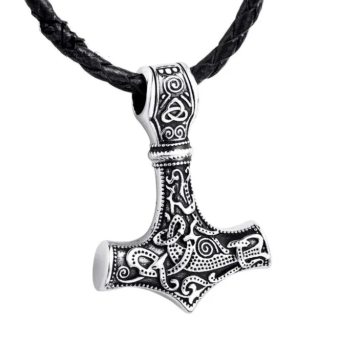 Yellow Chimes Pendant for Men Silver Men Pendant Thors Hammer Mjolnir Braided Black Leather Rope Silver Pendant Necklace for Men and Boys Yellow Chimes Bracelets Yellow Chimes Pendant for Men Silver Men Pendant Thors Hammer Mjolnir Braided Black Leather Rope Silver Pendant Necklace for Men and Boys Yellow Chimes Bracelets