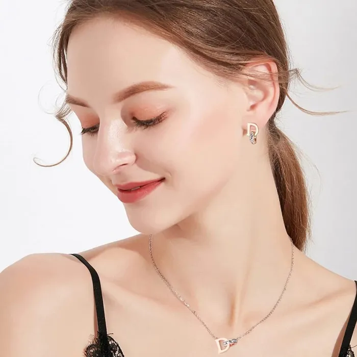 Yellow Chimes Pendant for Women Pendant With Rose Gold Plated Stainless Steel Chain Pendant Necklace for Women and Girls NK 4 Yellow Chimes Earrings