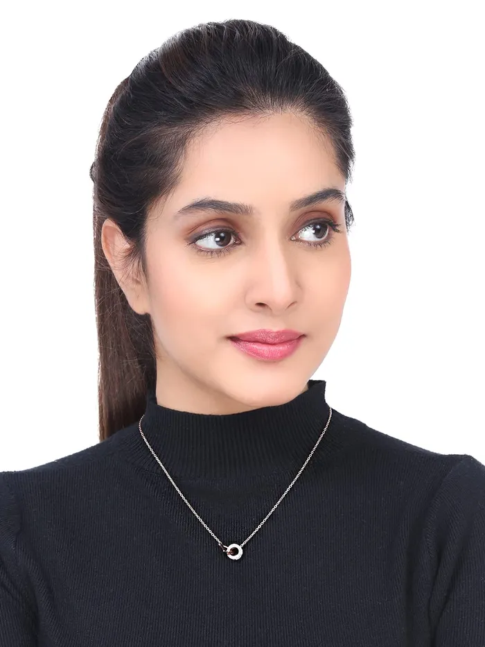 Yellow Chimes Pendant for Women Pendant With Rose Gold Plated Stainless Steel Chain Pendant Necklace for Women and Girls NK 4 Yellow Chimes Earrings