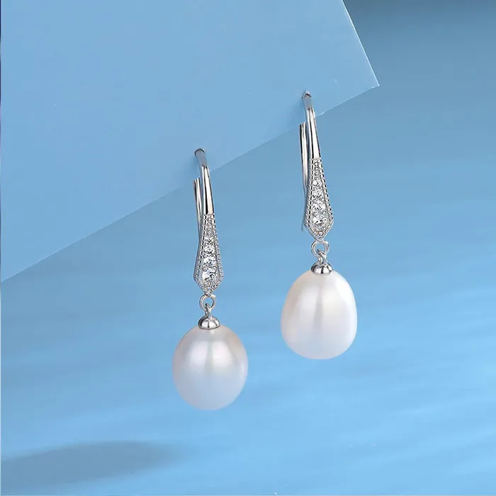 Yellow Chimes Raajsi by Yellow Chimes 925 Sterling Silver Drop Earrings for Women Girls Pure Silver Drop Earrings Birthday Gift for Girls Women With Certificate of Authenticity and 925 Stamp Earrings