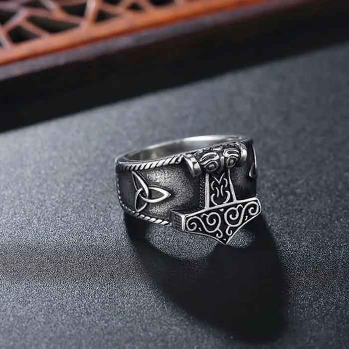 Yellow Chimes Ring for Men Silver toned Stainless Steel Rings for men and Boys Yellow Chimes Necklaces