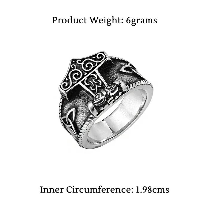 Yellow Chimes Ring for Men Silver toned Stainless Steel Rings for men and Boys Yellow Chimes Necklaces