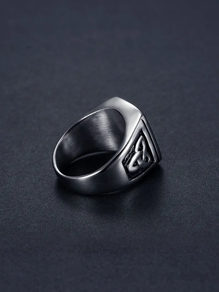 Yellow Chimes Rings for Men and Boys Silver Ring for Men Square Shaped Mens Ring Stainless Steel Rings for Men Accessories Jewellery for Men Birthday and Anniversary Gift Yellow Chimes Earrings