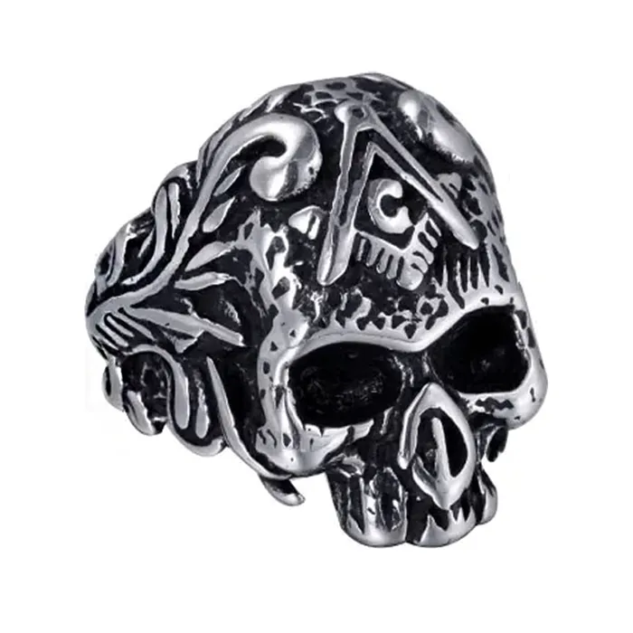 Yellow Chimes Rings for Men Stainless Steel Silver Black Skull Design Band Ring for Men and Boys Yellow Chimes Rings Yellow Chimes Rings for Men Stainless Steel Silver Black Skull Design Band Ring for Men and Boys Yellow Chimes Rings