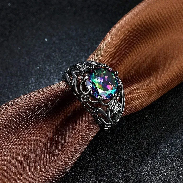 Yellow Chimes Rings for Women A5 Grade Crystal Ring for Night Queen 18K Platinum Plated Crystal Ring for Women and Girls Yellow Chimes Rings