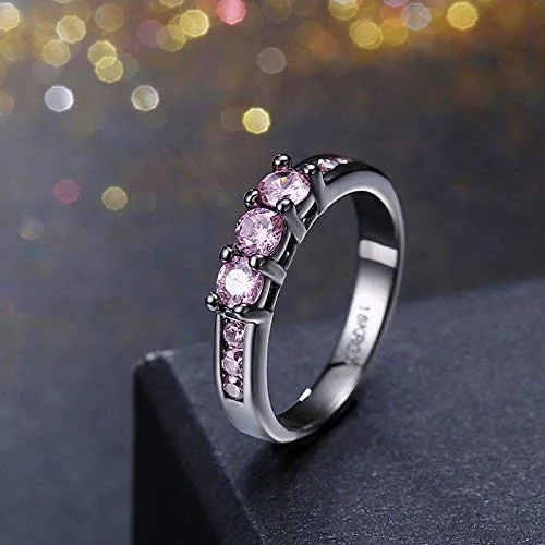 Yellow Chimes Rings for Women A5 Grade Purple Crystal Ring Desire 18K Platinum Plated Ring for Women and GirlsSize US 8 Yellow Chimes Necklaces