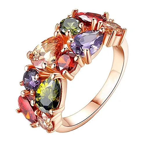 Yellow Chimes Rings for Women Beautiful Multicolor Ring Swiss Zircon Crystal Studded Rose gold plated Ring for Women and Girls Size US 6 Yellow Chimes Rings Yellow Chimes Rings for Women Beautiful Multicolor Ring Swiss Zircon Crystal Studded Rose gold plated Ring for Women and Girls Size US 6 Yellow Chimes Rings
