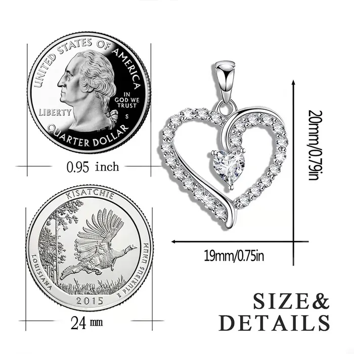 Yellow Chimes Rings Raajsi by Yellow Chimes 925 Sterling Silver Pendant for Women Girls Pure Silver Heart Pendant Chain Birthday Gift for Girls Women With Certificate of Authenticity and 925 Stamp