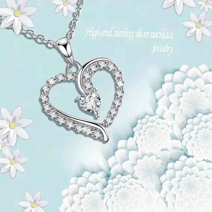 Yellow Chimes Rings Raajsi by Yellow Chimes 925 Sterling Silver Pendant for Women Girls Pure Silver Heart Pendant Chain Birthday Gift for Girls Women With Certificate of Authenticity and 925 Stamp
