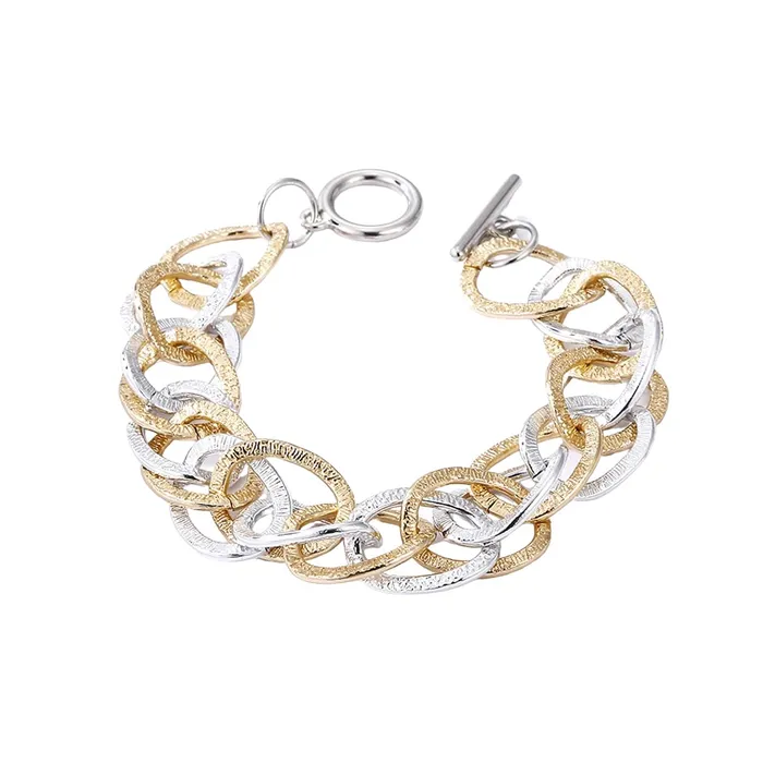 Yellow Chimes Rings Yellow Chimes Bracelet for Women Gold Plated Dual Tone Silver Gold Link Chain Bracelet For Women and Girls Yellow Chimes Rings Yellow Chimes Bracelet for Women Gold Plated Dual Tone Silver Gold Link Chain Bracelet For Women and Girls