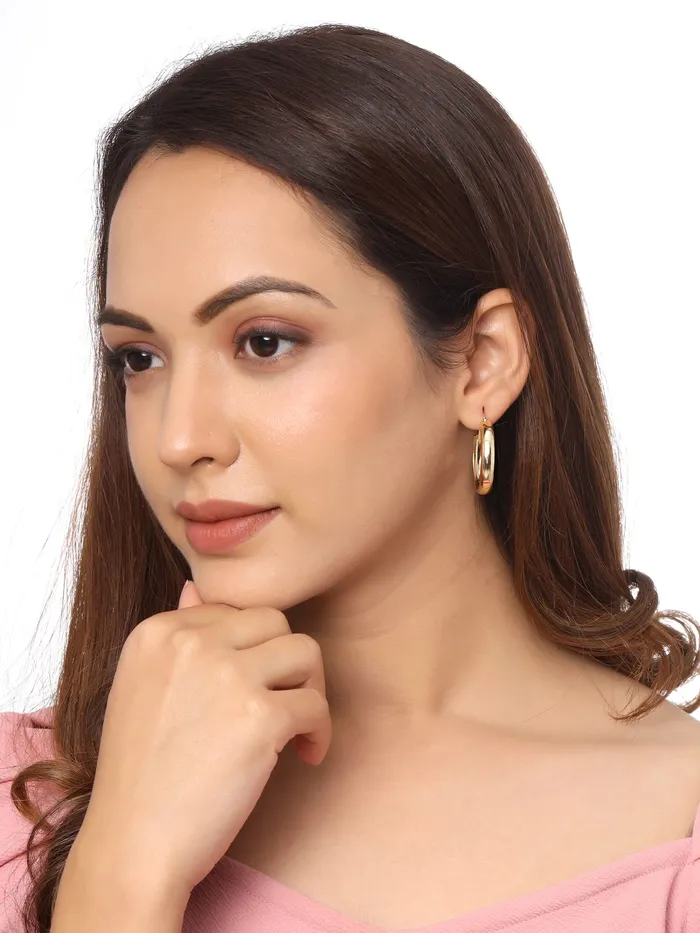 Yellow Chimes Rings Yellow Chimes Earrings for Women and Girls Multicolor Hoops Earrings Combo Gold Plated 3 Pairs Combo Hoop Earrings for Women Birthday Gift for girls and women Anniversary Gift for Wife