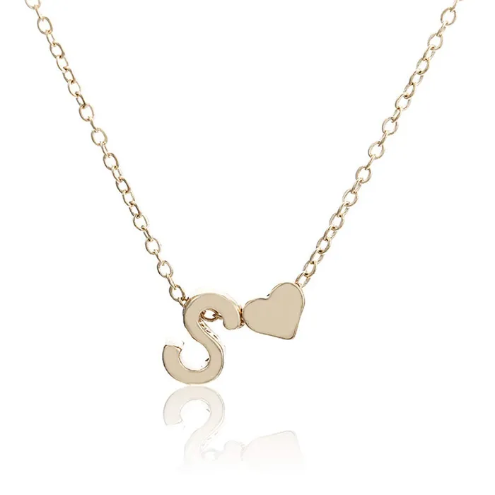 Yellow Chimes Rings Yellow Chimes Elegant and Beautiful Simple Heart Shaped Alphabet Letter S Love Proposal Gold Plated Chain Necklace Foe Women and Girls Yellow Chimes Rings Yellow Chimes Elegant and Beautiful Simple Heart Shaped Alphabet Letter S Love Proposal Gold Plated Chain Necklace Foe Women and Girls