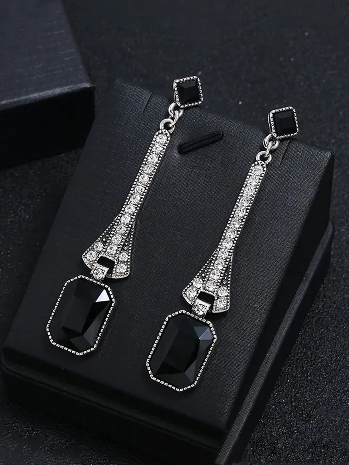 Yellow Chimes Rings Yellow Chimes Geometric Minimal Dangler Earrings For Women Girls ER 7