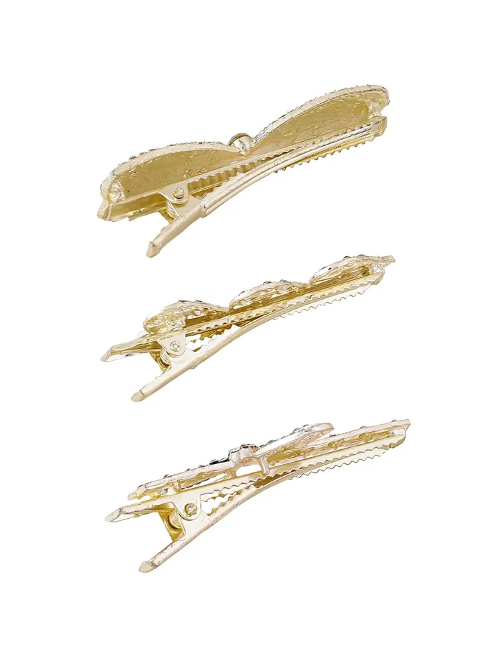 Yellow Chimes Rings Yellow Chimes Hair Clips for Women Girls Hair Accessories for Women Black Hair Clip 3 Pcs Hair Clips for Girls Hairclips Alligator Clips for Hair Pins for Women and Girls Gift For Women Girls