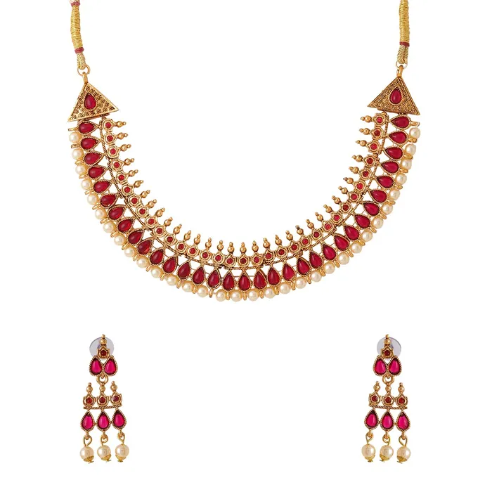 Yellow Chimes Rings Yellow Chimes Jewellery Set for Women and Girls Crystal Jewellery Set for Women Gold Plated Pink Stone Choker Necklace Set Birthday Gift for girls and women Anniversary Gift for Wife Yellow Chimes Rings Yellow Chimes Jewellery Set for Women and Girls Crystal Jewellery Set for Women Gold Plated Pink Stone Choker Necklace Set Birthday Gift for girls and women Anniversary Gift for Wife