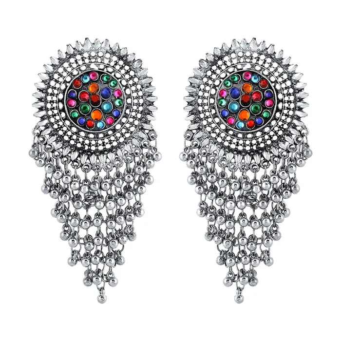 Yellow Chimes Rings Yellow Chimes Oxidised Danglers Earrings for Women Silver Oxidised Dangler Gypsy look Afghani Antique Chandbali Earrings for Women and Girls Yellow Chimes Rings Yellow Chimes Oxidised Danglers Earrings for Women Silver Oxidised Dangler Gypsy look Afghani Antique Chandbali Earrings for Women and Girls
